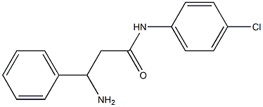 3-amino-N-(4-chlorophenyl)-3-phenylpropanamide 구조식 이미지