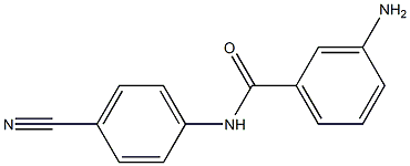 3-amino-N-(4-cyanophenyl)benzamide Structure