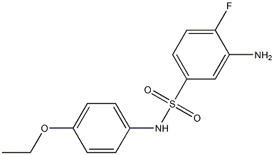 3-amino-N-(4-ethoxyphenyl)-4-fluorobenzene-1-sulfonamide 구조식 이미지