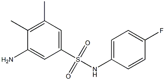 3-amino-N-(4-fluorophenyl)-4,5-dimethylbenzene-1-sulfonamide 구조식 이미지