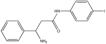 3-amino-N-(4-iodophenyl)-3-phenylpropanamide 구조식 이미지