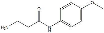 3-amino-N-(4-methoxyphenyl)propanamide 구조식 이미지