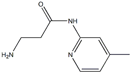 3-amino-N-(4-methylpyridin-2-yl)propanamide 구조식 이미지