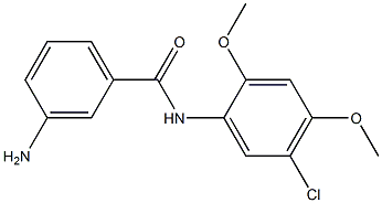 3-amino-N-(5-chloro-2,4-dimethoxyphenyl)benzamide 구조식 이미지
