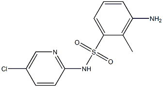 3-amino-N-(5-chloropyridin-2-yl)-2-methylbenzene-1-sulfonamide 구조식 이미지