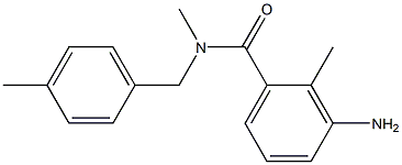 3-amino-N,2-dimethyl-N-[(4-methylphenyl)methyl]benzamide 구조식 이미지