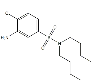 3-amino-N,N-dibutyl-4-methoxybenzene-1-sulfonamide 구조식 이미지