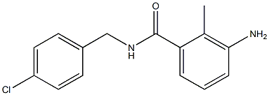 3-amino-N-[(4-chlorophenyl)methyl]-2-methylbenzamide Structure