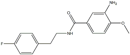 3-amino-N-[2-(4-fluorophenyl)ethyl]-4-methoxybenzamide 구조식 이미지