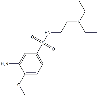 3-amino-N-[2-(diethylamino)ethyl]-4-methoxybenzene-1-sulfonamide Structure