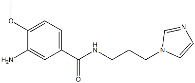 3-amino-N-[3-(1H-imidazol-1-yl)propyl]-4-methoxybenzamide 구조식 이미지