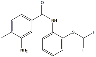 3-amino-N-{2-[(difluoromethyl)sulfanyl]phenyl}-4-methylbenzamide Structure
