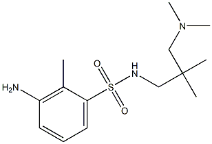 3-amino-N-{2-[(dimethylamino)methyl]-2-methylpropyl}-2-methylbenzene-1-sulfonamide 구조식 이미지