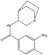 3-amino-N-1-azabicyclo[2.2.2]oct-3-yl-4-methylbenzamide 구조식 이미지