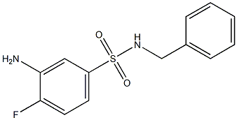 3-amino-N-benzyl-4-fluorobenzene-1-sulfonamide Structure