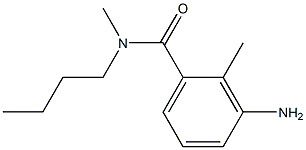 3-amino-N-butyl-N,2-dimethylbenzamide Structure