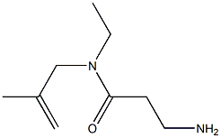 3-amino-N-ethyl-N-(2-methylprop-2-enyl)propanamide Structure