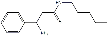 3-amino-N-pentyl-3-phenylpropanamide 구조식 이미지