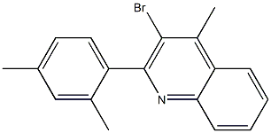 3-bromo-2-(2,4-dimethylphenyl)-4-methylquinoline 구조식 이미지