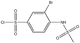 3-bromo-4-methanesulfonamidobenzene-1-sulfonyl chloride Structure