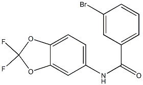 3-bromo-N-(2,2-difluoro-2H-1,3-benzodioxol-5-yl)benzamide Structure