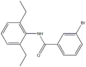 3-bromo-N-(2,6-diethylphenyl)benzamide 구조식 이미지