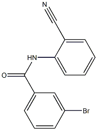 3-bromo-N-(2-cyanophenyl)benzamide 구조식 이미지