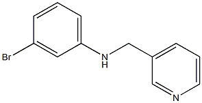 3-bromo-N-(pyridin-3-ylmethyl)aniline Structure