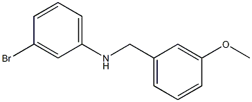 3-bromo-N-[(3-methoxyphenyl)methyl]aniline Structure