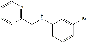 3-bromo-N-[1-(pyridin-2-yl)ethyl]aniline Structure