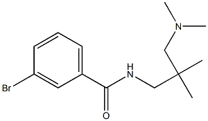 3-bromo-N-[3-(dimethylamino)-2,2-dimethylpropyl]benzamide 구조식 이미지