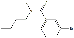 3-bromo-N-butyl-N-methylbenzamide 구조식 이미지