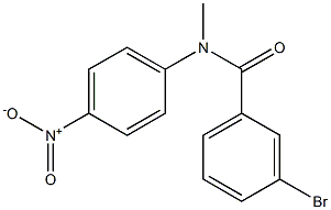 3-bromo-N-methyl-N-(4-nitrophenyl)benzamide Structure
