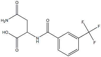 3-carbamoyl-2-{[3-(trifluoromethyl)phenyl]formamido}propanoic acid 구조식 이미지