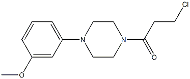 3-chloro-1-[4-(3-methoxyphenyl)piperazin-1-yl]propan-1-one Structure