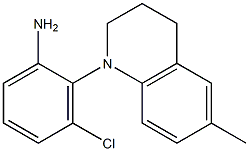 3-chloro-2-(6-methyl-1,2,3,4-tetrahydroquinolin-1-yl)aniline Structure