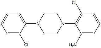 3-chloro-2-[4-(2-chlorophenyl)piperazin-1-yl]aniline Structure