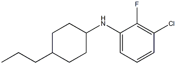3-chloro-2-fluoro-N-(4-propylcyclohexyl)aniline Structure