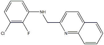 3-chloro-2-fluoro-N-(quinolin-2-ylmethyl)aniline Structure