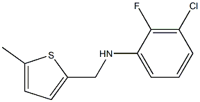 3-chloro-2-fluoro-N-[(5-methylthiophen-2-yl)methyl]aniline 구조식 이미지