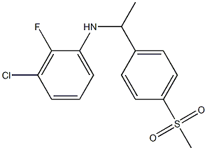 3-chloro-2-fluoro-N-[1-(4-methanesulfonylphenyl)ethyl]aniline 구조식 이미지