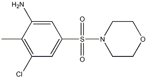 3-chloro-2-methyl-5-(morpholine-4-sulfonyl)aniline Structure