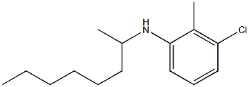 3-chloro-2-methyl-N-(octan-2-yl)aniline Structure