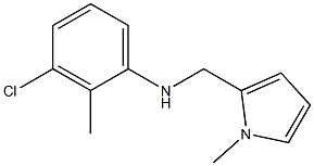 3-chloro-2-methyl-N-[(1-methyl-1H-pyrrol-2-yl)methyl]aniline Structure