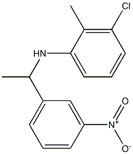 3-chloro-2-methyl-N-[1-(3-nitrophenyl)ethyl]aniline 구조식 이미지