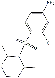 3-chloro-4-[(2,6-dimethylpiperidine-1-)sulfonyl]aniline 구조식 이미지