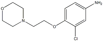 3-chloro-4-[2-(morpholin-4-yl)ethoxy]aniline 구조식 이미지