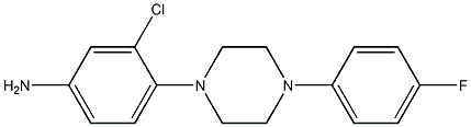 3-chloro-4-[4-(4-fluorophenyl)piperazin-1-yl]aniline 구조식 이미지