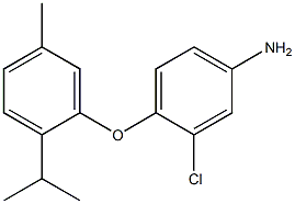3-chloro-4-[5-methyl-2-(propan-2-yl)phenoxy]aniline 구조식 이미지