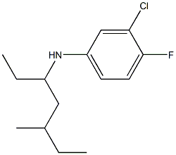 3-chloro-4-fluoro-N-(5-methylheptan-3-yl)aniline 구조식 이미지